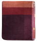 Preview: Biederlack Wohn- und Kuscheldecke 'Ruby Check' 150 x 200 cm Lila - Rot